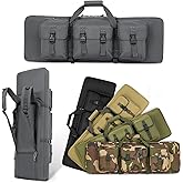 DULCE DOM 32/36/42/48/52 inch Double Rifle Case Soft Gun Bag for Rifles Pistols Storage & Transportation, All Around Shooting Range Tactical Backpack, Valentine Gifts for Him, Men, Boyfriend, Husband