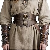 Joukavor Viking Corset Belt Women Leather Waist Corset Renaissance for Halloween Ren Faire