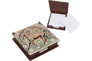 FORMEYDEMI Horse Diamond Painting Kit Note Box,Memo Paper Storage Box Diamond Art,Sticky Note Holder Diamond Art,Diamond Painting Memo Pad For Office Desk. (Horse)