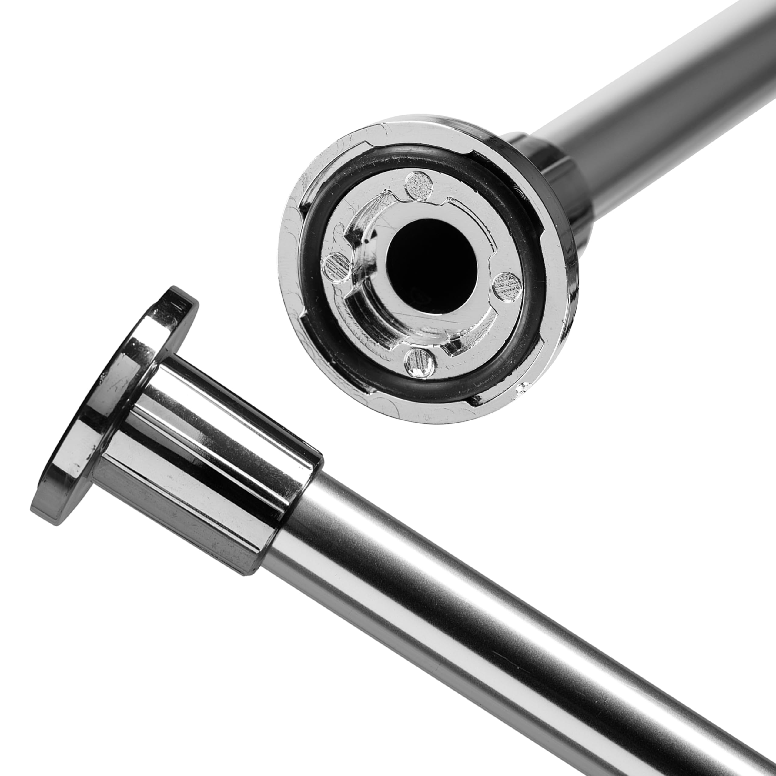 Croydex AD102000 Self Supporting Telescopic Shower Curtain Rod Extends from 1100mm to 2600mm Chrome