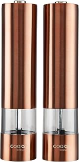 Cooks Professional Electric Salt and Pepper Mill Set Copper view 5