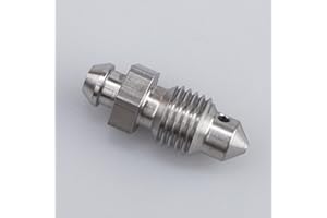 AC PERFORMANCE -4 AN Stainless Steel Bleeder Bleed Nipples Screw 7/16 x 20 Thread Brake Caliper Clutch Fitting