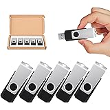 TOPESEL 5 Pack 32GB USB 3.0 Flash Drive Memory Stick Thumb Drives USB Flash Drive Jump Drive, Black