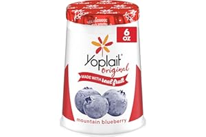 Yoplait Original Low Fat Mountain Blueberry Yogurt Cup, Made with Real Fruit, 6 oz