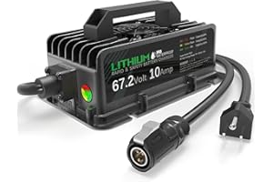 BEASTREK 67.2V 10A Rapid Battery Charger for Segway Dirt eBike & Sur-Ron X LightBee, Waterproof Lithium-ion Power Adapter with Cooling Fan, Efficient Li-ion eBike Charger