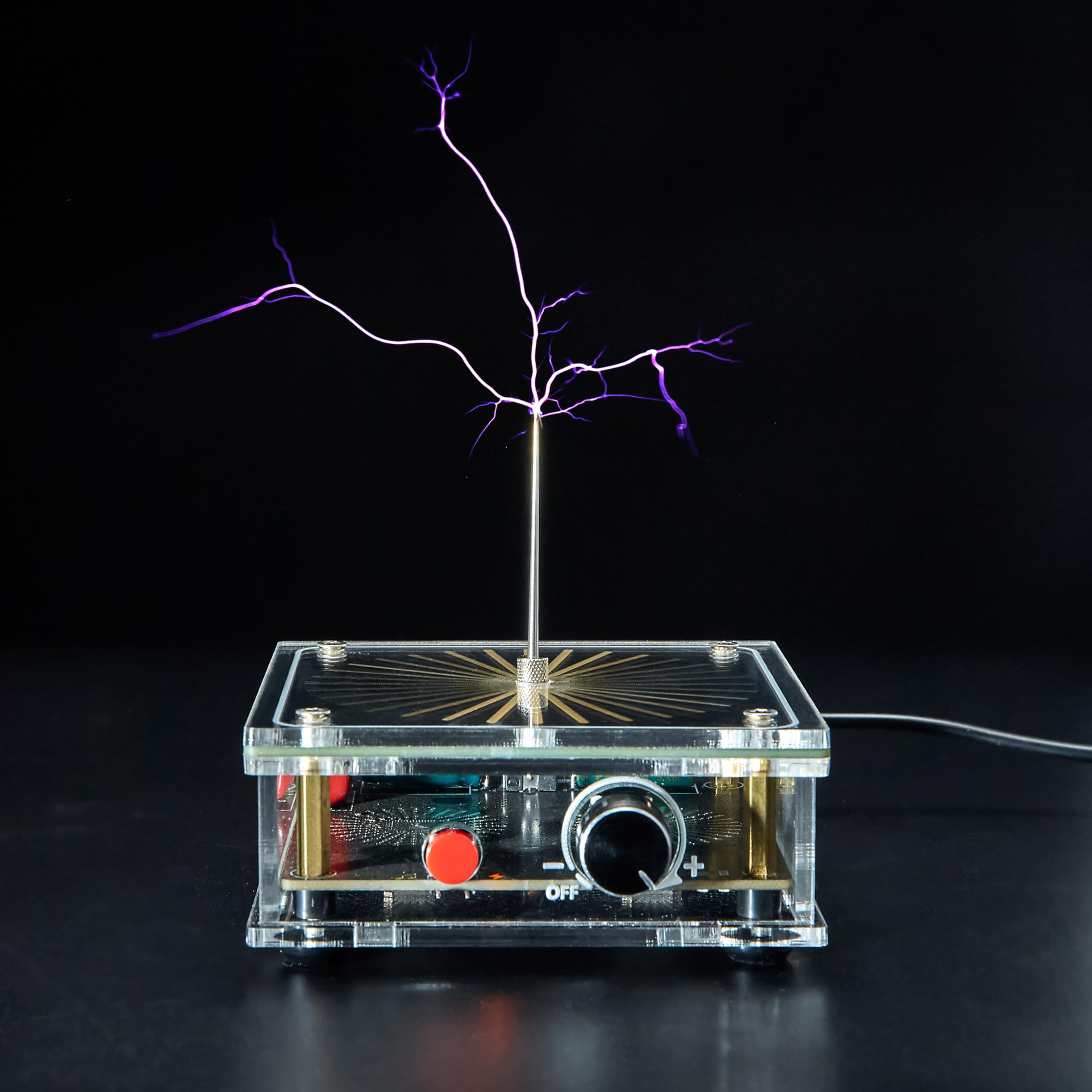 WARDENCLYFFE® Music Tesla Coil Plasma Loudspeaker STEM Educational Physics Toy (Model:Tesla Coil 8)
