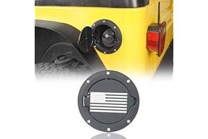 Hooke Road Wrangler TJ Gas Cap Cover Fuel Filler Door Tank Compatible with Jeep Wrangler TJ 1997-2006 -US Flag