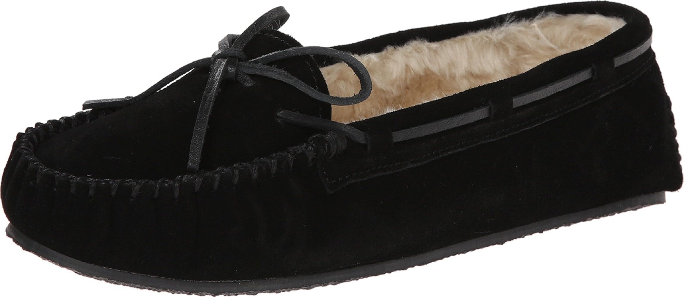 minnetonka slippers black