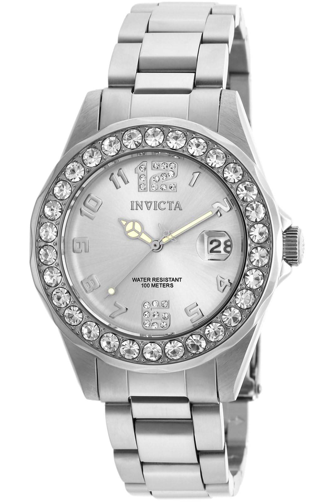 Invicta Women's 21396 Pro Diver Analog Display Quartz Silver Watch