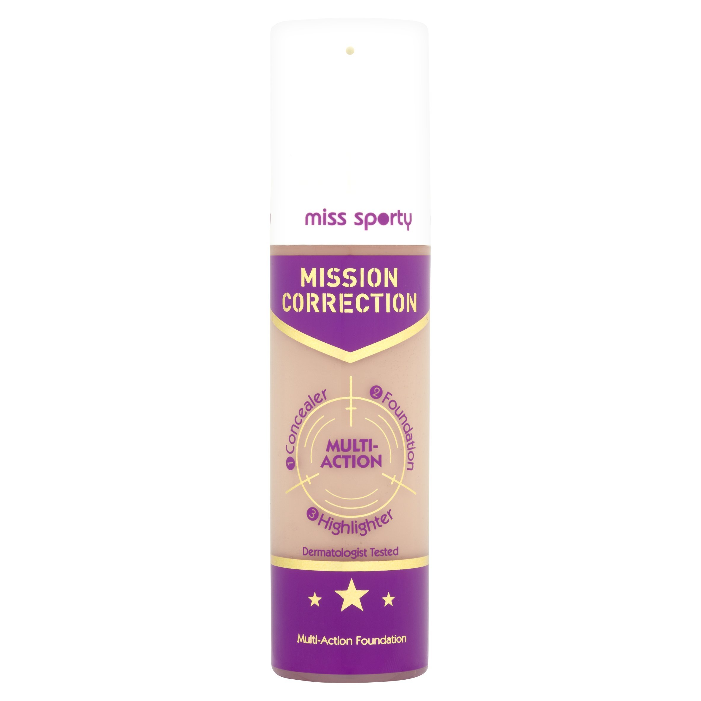 Miss Sporty Mission Correction Foundation, 30 ml, Ivory