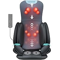 COMFIER Shiatsu Massage Chair Pad with Heat, Full Back Kneading Massager with Adjustable Neck Massager, Compression for Waist