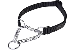 Guardian Gear Martingale Dog Collar, 1-Inch, Large, Black