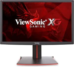 ViewSonic XG2401 24 Inch 1080p 1ms 144 Hz Gaming Monitor with FreeSync Premium Eye Care Advanced Ergonomics HDMI and DP,Black