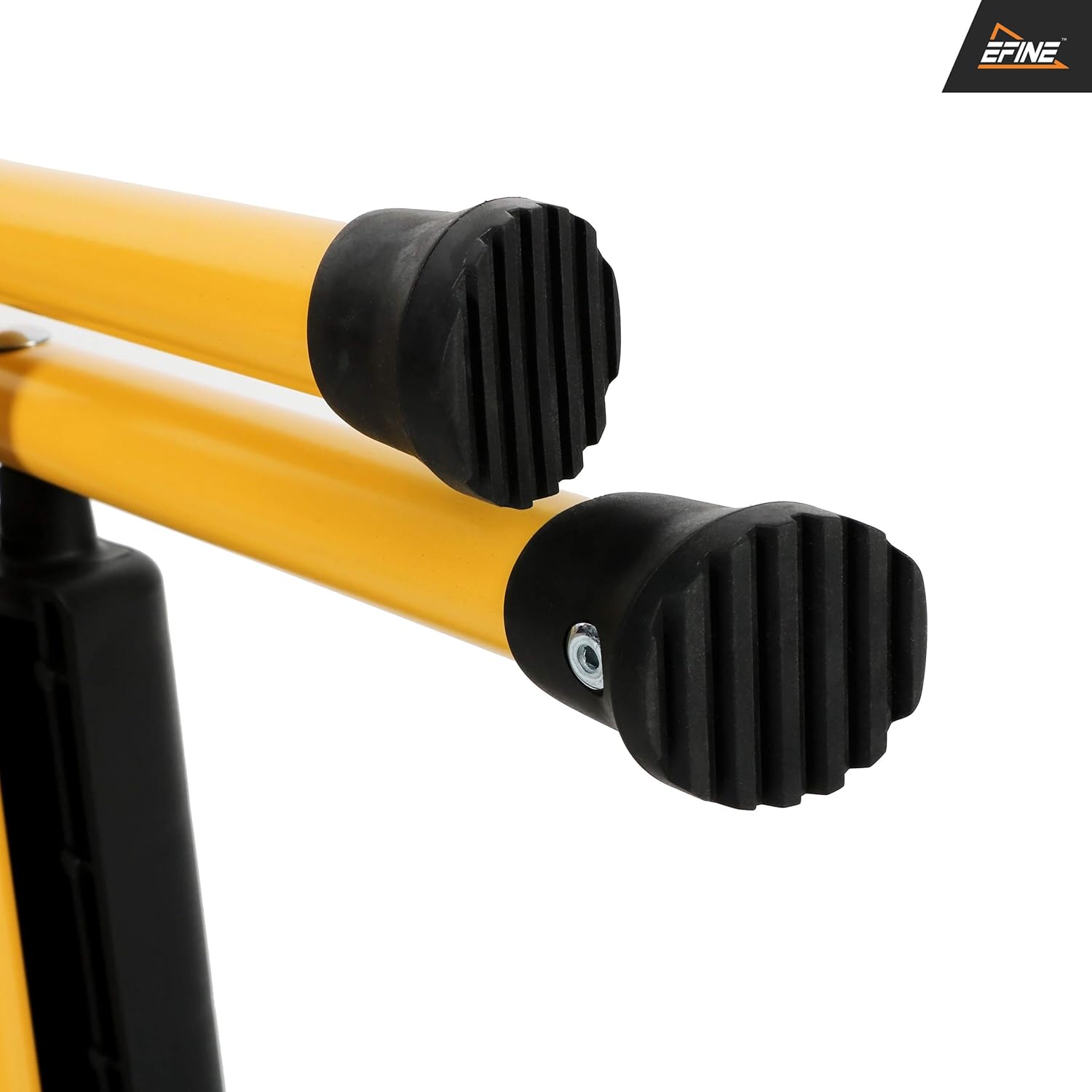 EFINE 2 Step Ladder, Oversized Pedal and Position Lock, High Grade Steel with Smooth Powder Coating, Sturdy and Lightwight, Holding up to 500lbs. (Yellow) - - 