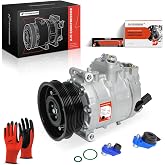 A-Premium Air Conditioner AC Compressor with Clutch | Compatible with Volkswagen Jetta 2005-2012 2014-2016, Passat 2012-2014, Golf 2010-2014, Beetle Rabbit &amp; Audi TT RS Quattro