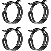 Bevinsee 4 pcs Upper &amp; Lower Radiator Hose Clamps Kit 19511-PH7-003 | Compatible with Honda Civic 2006-2011 Accord CR-V Element Fit Odyssey Pilot Prelude S-2000
