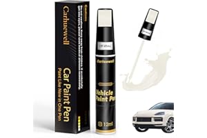 CARHUEWELL White Touch Up Paint for Cars, Car Paint Touch Up Pen, Car Scratch Repair Pen Auto Scratches Remover Easy to Use and Quick Fix(Off White)