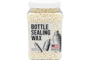 BW BLENDED WAXES, INC. Blended Waxes, Inc. Bottle Sealing Wax 1 lb. Pastilles - Resilient and Versatile Bottling Wax For Wine, Beer, and Liquor Bottle Sealing - Seals Between 25-30 Bottles (Ivory Pearl)