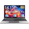 14.1 inch Laptop,intel Celeron N4020C Processor(Beat to N4020/N4120/N4000),Windows 11 Pro computer,8GB RAM 256GB SSD,2K FHD Display,USB 3.0, Type-C,Mini-HDMI, Dual WiFi,Supports 1TB M.2 SSD expansion