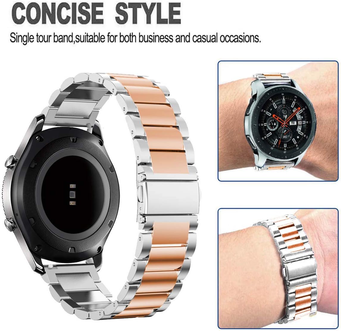 DEALELE Strap Compatible with Samsung Galaxy Watch 46mm / Galaxy 3 45mm - Image 3