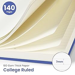 Lined Spiral Journal Notebook for Women & Men, 140