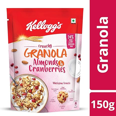 Kelloggs Crunchy Granola Almonds and Cranberries, 150g