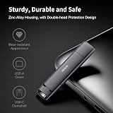 SSK 128GB USB C Dual USB 3.2 Gen2 External SSD 550MB/s 500MB/s view 4