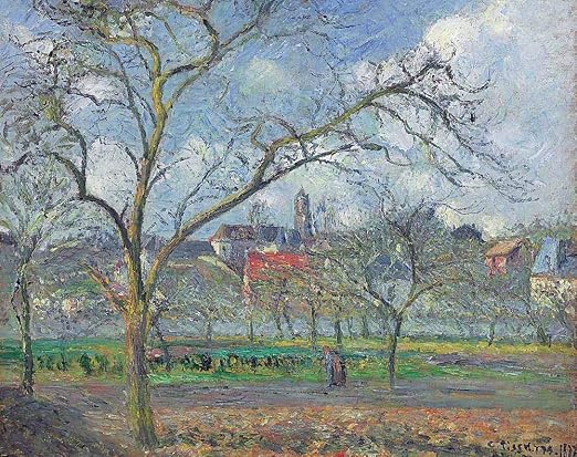JH Lacrocon Camille Pissarro - Huerto Saint-Ouen-LAumone Invierno ...