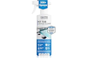 Bio Ouster Hot Tub Surface Cleaner - Hot Tub Cleaner for Inside Surface & Shell - for Standard and Inflatable Spas - Removes Dirt and Grime for a Sparkling Shine - Made in USA (16oz)