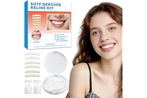 XLMCWT Snap on Veneers Teeth for Women & Men, Reusable False Teeth Cover - Natural Look, Comfort Fit Denture Repair Kit (1 Count 3 Pairs)