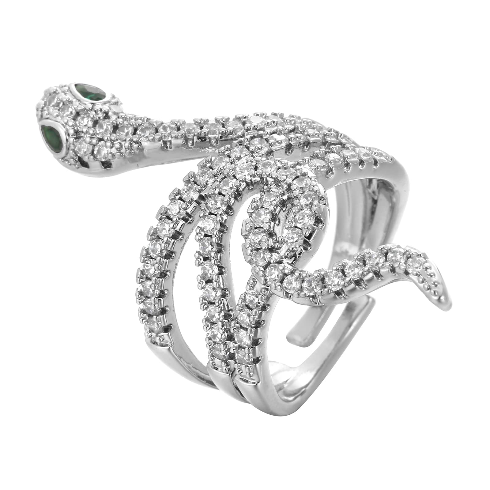 Photo 1 of Winssigma Snake Ring for Women(Style 5 Silver)