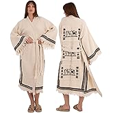 Acetory Muslin Robe for Women - Organic Turkish Cotton Gauze Bathrobe - Soft Absorbent Spa Robe - Valentine's Day Gift
