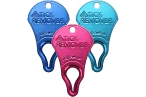 3 Pack Tick Remover Tool for Pets and Humans, Portable Tick Removal, Safe and Fast, Essential and Emergency Tool for Outdoor 