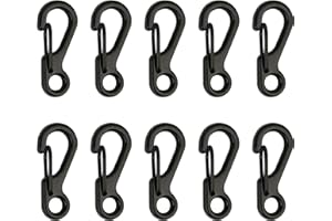 SWATOM Small Mini Carabiner Clip Tiny Spring Snap Hook Keychains Micro Carabiners for Paracord EDC Alloy Key Rings Outdoor Hiking Fishing Camping Backpack Accessories
