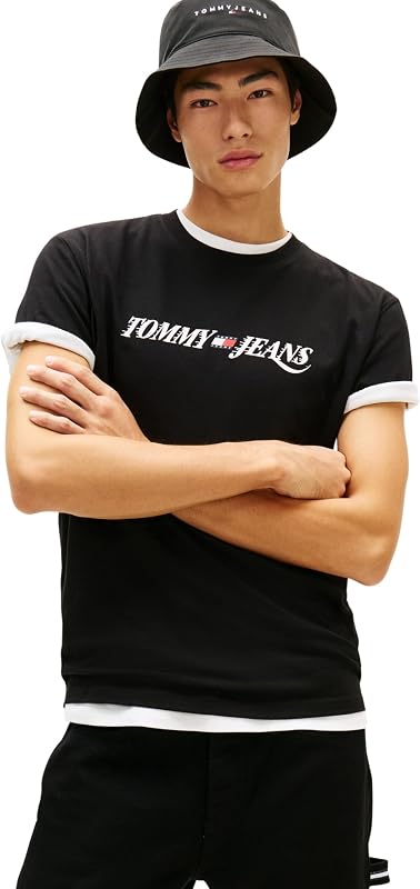 Uomo T-Shirt Maniche Corte Vintage con Scollo Rotondo, Nero (Black), M