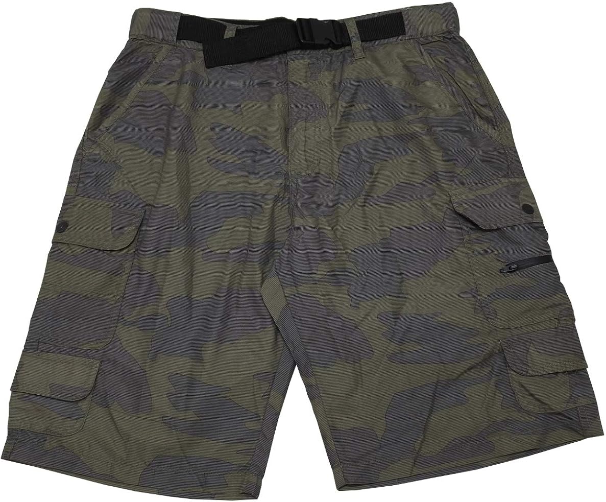 Denali Mens Size 32 W Hybrid Belted Cargo Short Classic American