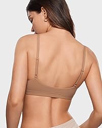 INLYRIC Women's Inbarely Triangle Bralette Plunge
