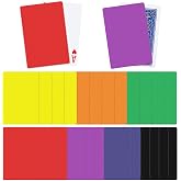 Tinlade 28 Pcs Poker Size Cut Cards, Plastic Casino, Assorted Color | For Poker and Casino Games, Multiple Colors for Table Organization, Durable Plastic Material, Standard Size Fits Decks