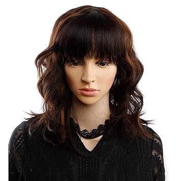 Amazon Com Amir Synthetic Hair Wigs Black Full Wig Flapper