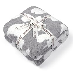 Snuggle Sac Leopard Blanket Twin Size, Reversible