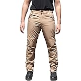 Flyplus Men's Ripstop Tactical Cargo Pants Waterproof Durable Multi-Pocket Lightweight for Work Construction Hiking Outdoor