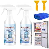 2PCS Freezer Defroster Spray,Defrosting Spray For Fridge Freezer,High Effective Refrigerator Defrosting Agent, Easy To Use, Fast Removal Of Ice, Can Be Used For Freezers, Refrigerators,Glass.