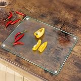 Acense Tempered Glass Worktop Saver 40 x 30 cm Non-Slip Edges Rounded Corners view 3