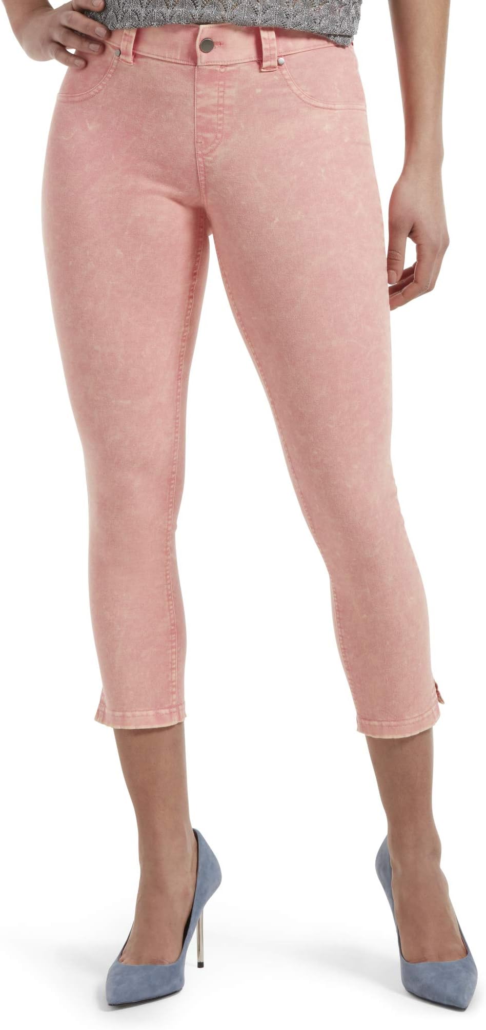 HUE Women's Ultra Soft Denim Jean Capri Leggings