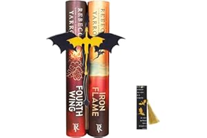Muomdid Fourth Wing Merch Wooden Dragon Book Ends with Bookmark Handmade Fourth Wing Bookshelf Decor Fantasy Fan Book Nook Ac