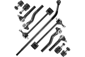 ILONPA 4 Ball Joints+2 Rear Sway Bars+3 Front and Rear Tie Rods+1 Pitman Arm Front Suspension Kit for 2007-2017 Jeep Wrangler, 2018 Jeep Wrangler JK