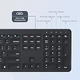 Seenda SK38-3 Wireless Keyboard and Mouse Set UK Layout Black view 6