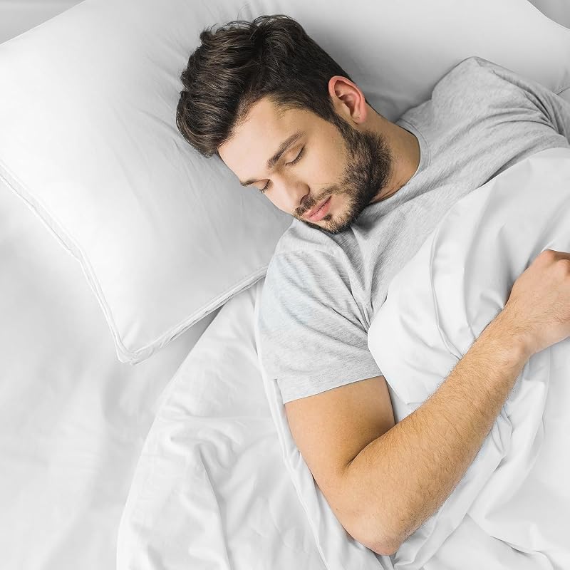 Almohada 40 x 80 cm Pack de 2, Microfibra, Blanco