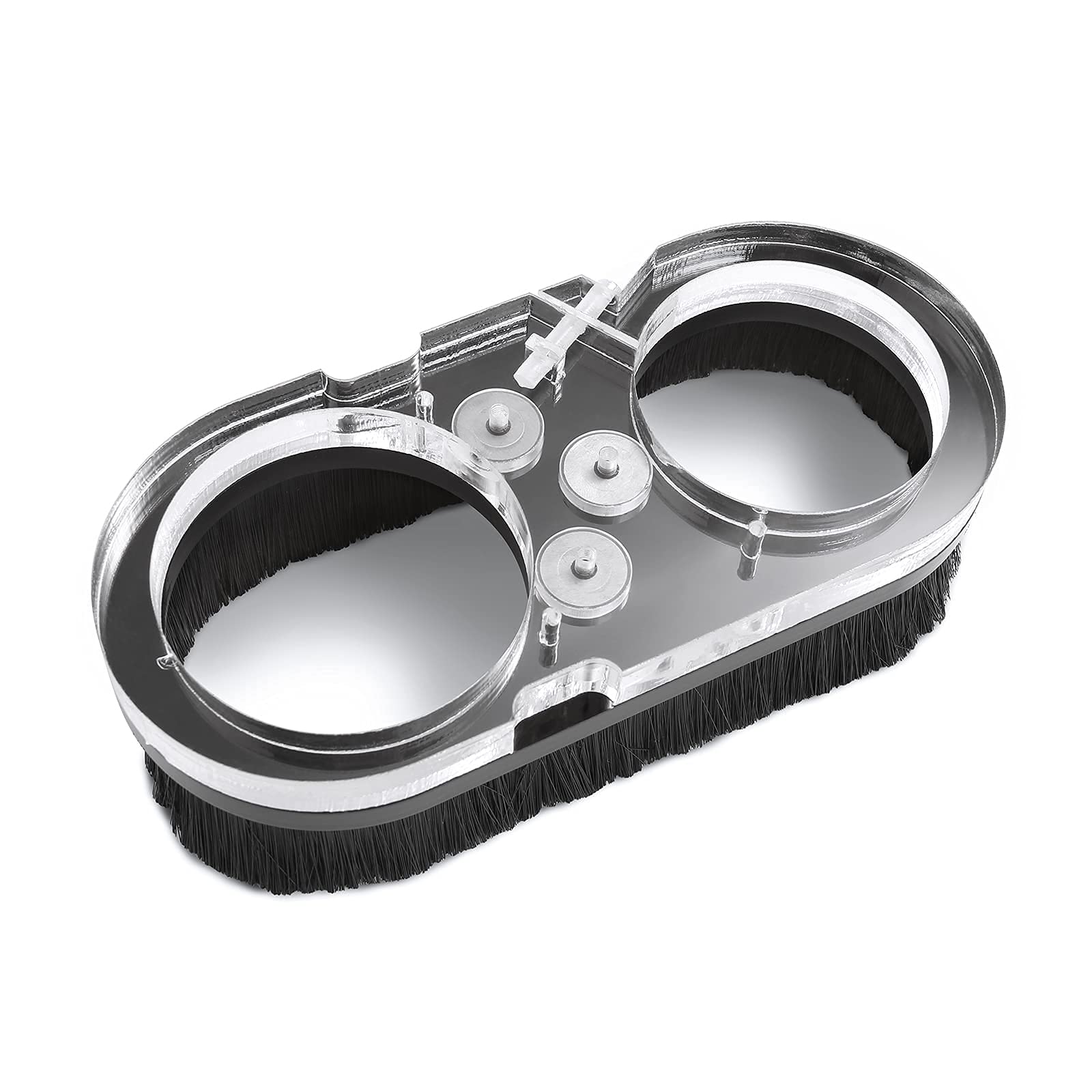 Genmitsu CNC Dust Shoe 69mm Spindle Acrylic Cover Cleaner for CNC Router PROVerXL 4030/ CNC Machines with a 69mm Diameter Motor, Hose Adapter Diameter 76.2 mm (3.0