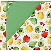 DREAMHALO Premium Baby Blankets, Soft Viscose from Bamboo Blanket for Boys and Girls, Nursery Crib Bedding Quilt for Newborn and Toddler, Cooling for Hot Sleepers, 50'' x 50'' Fruit